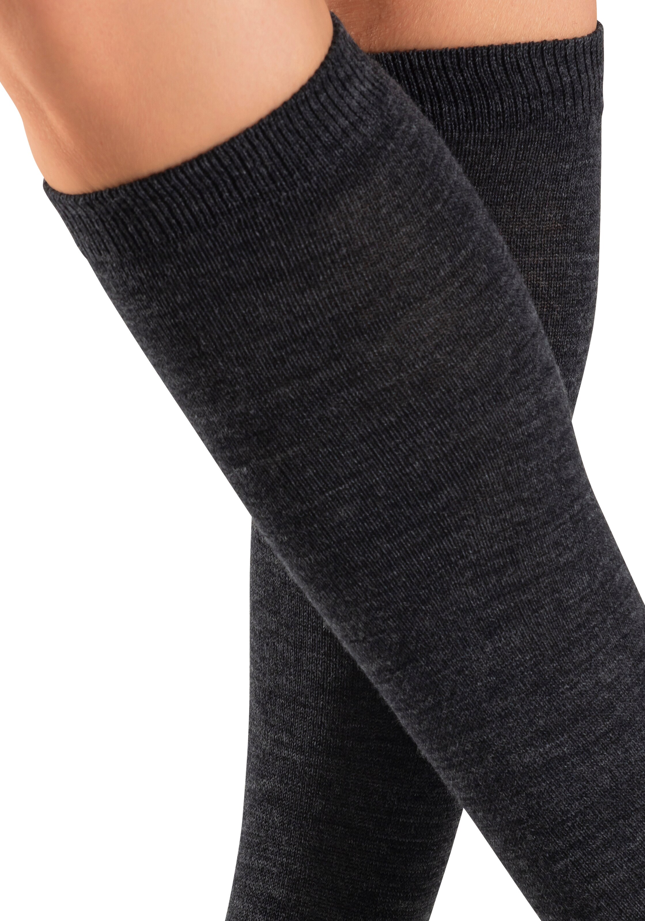 BENCH Kniestrümpfe in Grau