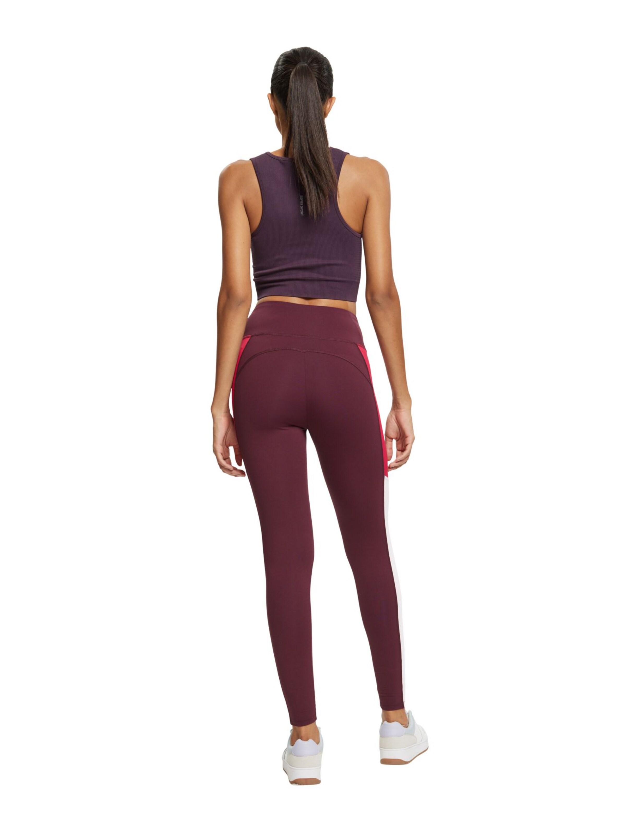 ESPRIT SPORT Sportbroek in Rood, Bordeaux | ABOUT YOU