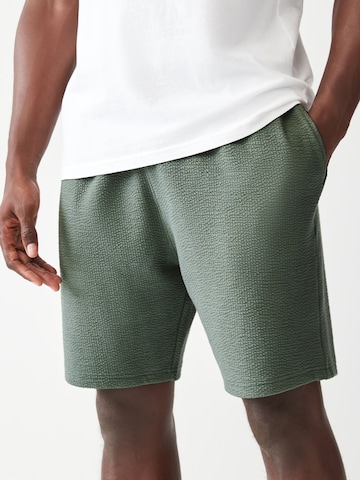 Next Regular Pants in Green: front