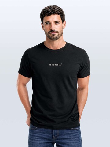 Neverless Shirt 'Palm Vibes'‌‌‌‌‌‌‌‌‌ in Schwarz: Vorderseite