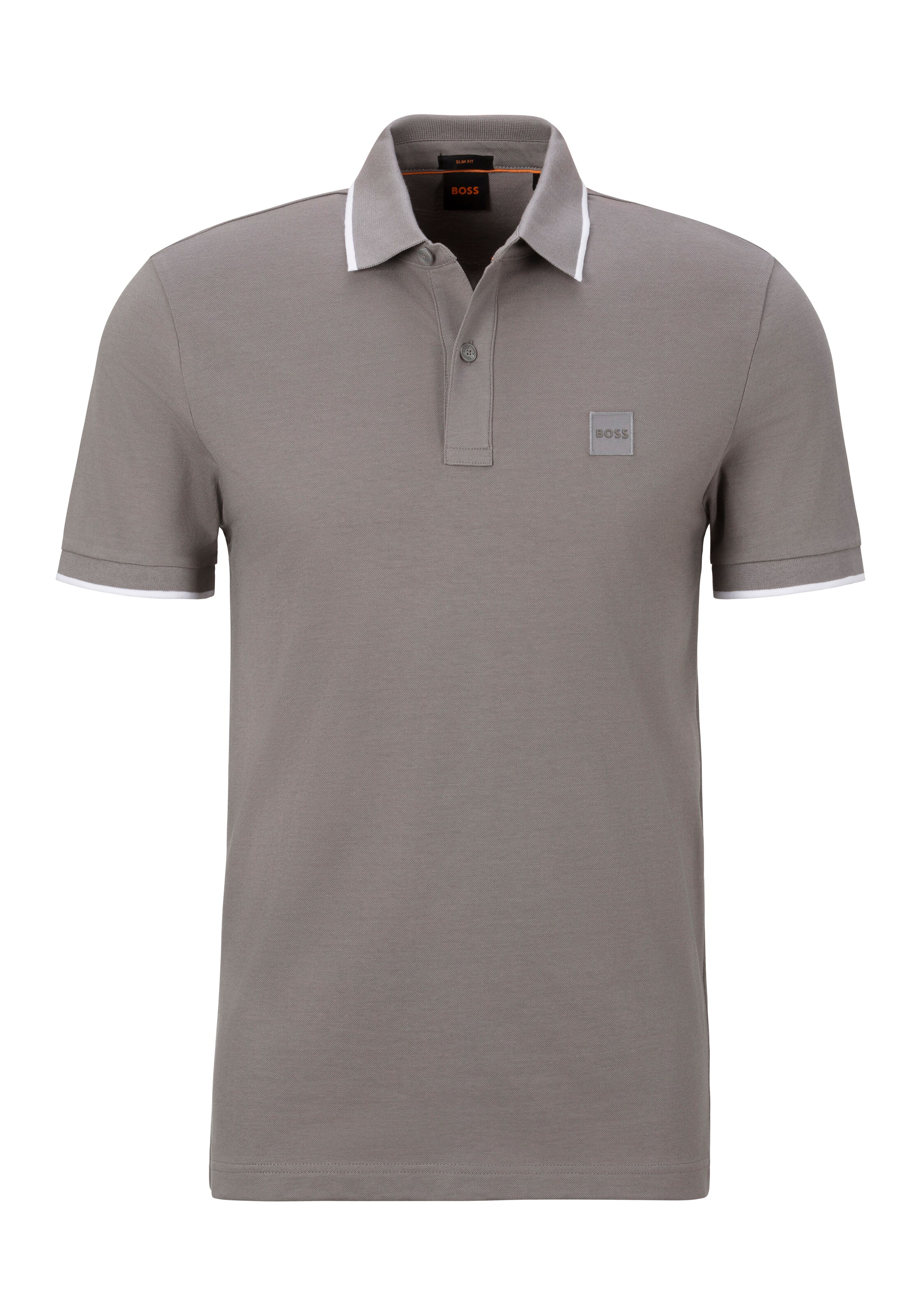 BOSS Poloshirt 'Passertip' in Grau: Vorderseite