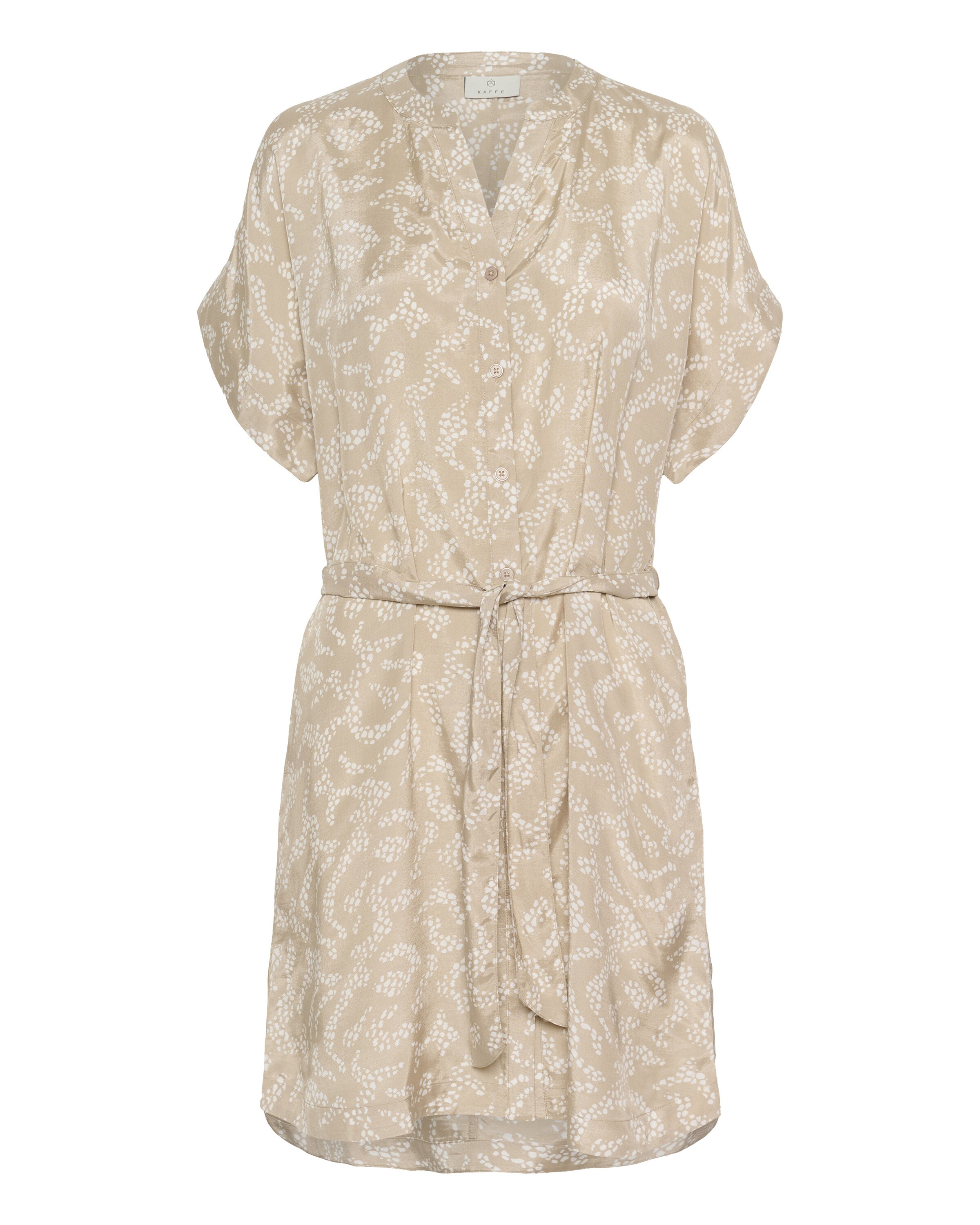 Kaffe Jurk 'Barton' in Beige: voorkant
