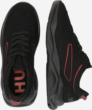 HUGO Red Rövid szárú sportcipők 'Leon' - fekete