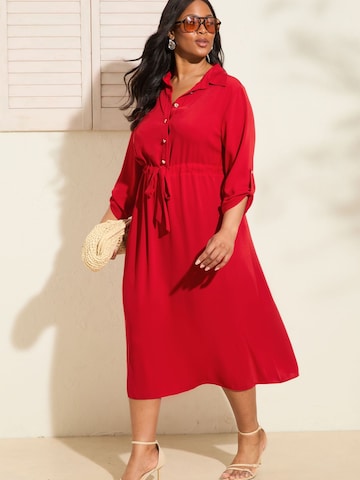 Robe-chemise Friends Like These en rouge