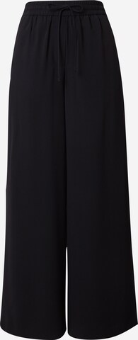 Marks & Spencer - Pierna ancha Pantalón en negro: frente