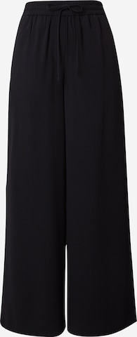 Marks & Spencer Wide leg Broek in Zwart: voorkant