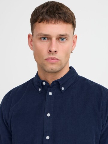 BLEND Regular fit Button Up Shirt in Blue