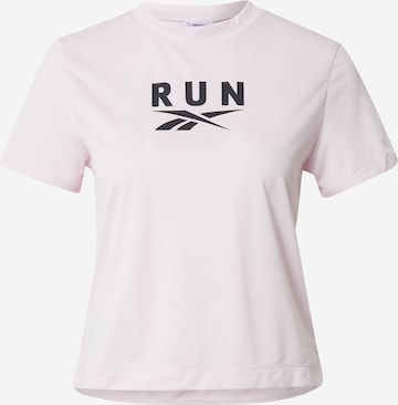 rožinė Reebok Sportiniai marškinėliai: priekis