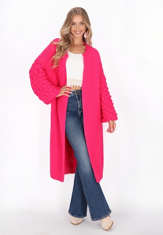 Cardigan 'Boho' IZIA en rose