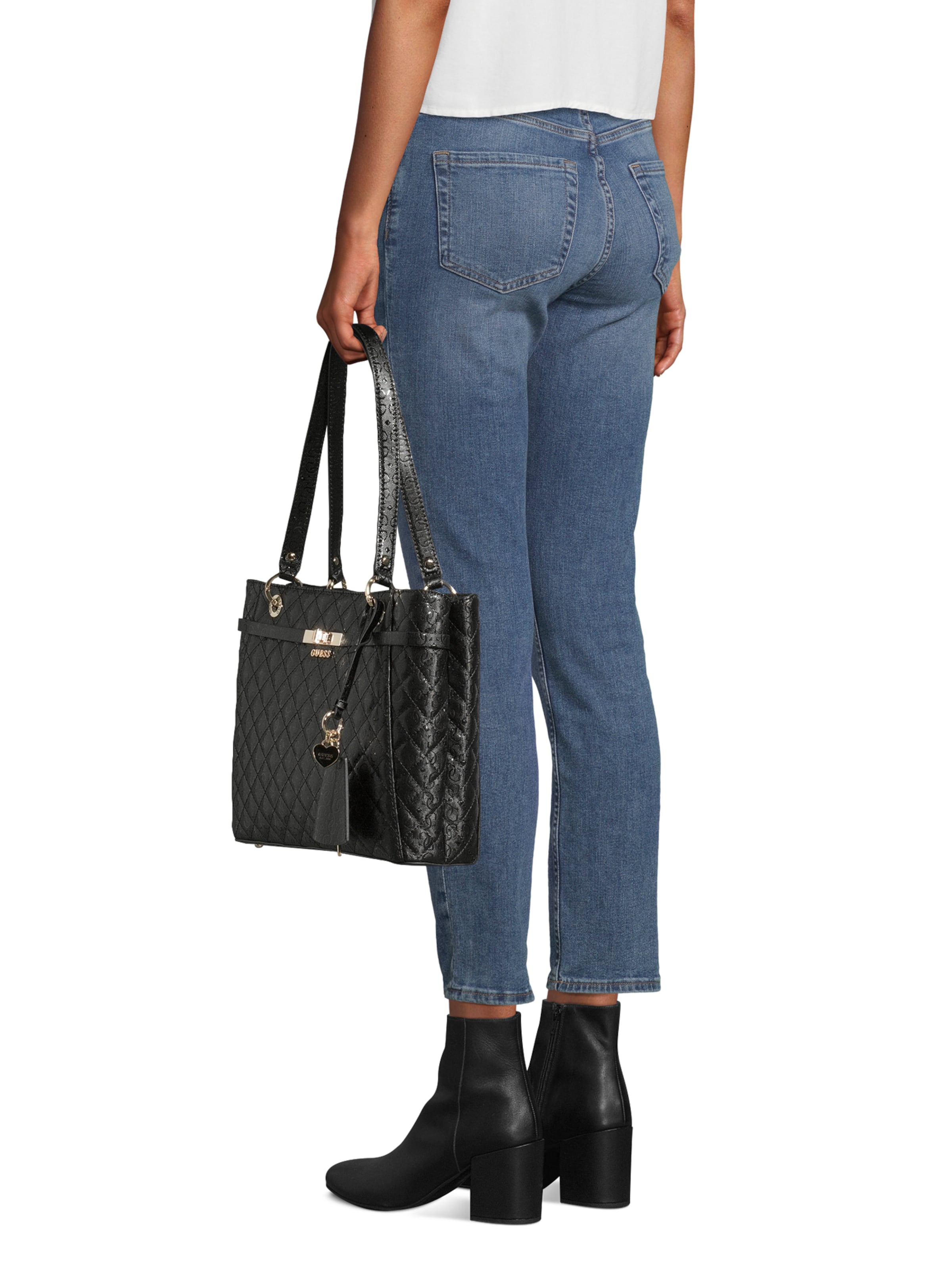 GUESS Shoulder Bag 'Idra Noel' in Black: front