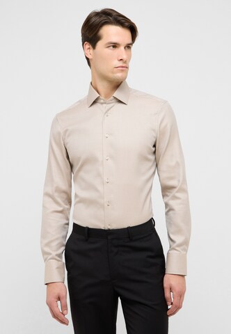 ETERNA Slim Fit Hemd in Beige: Vorderseite