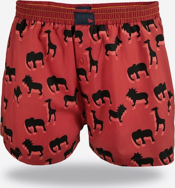 UNABUX Boxer shorts ' Prints ' in Red: front