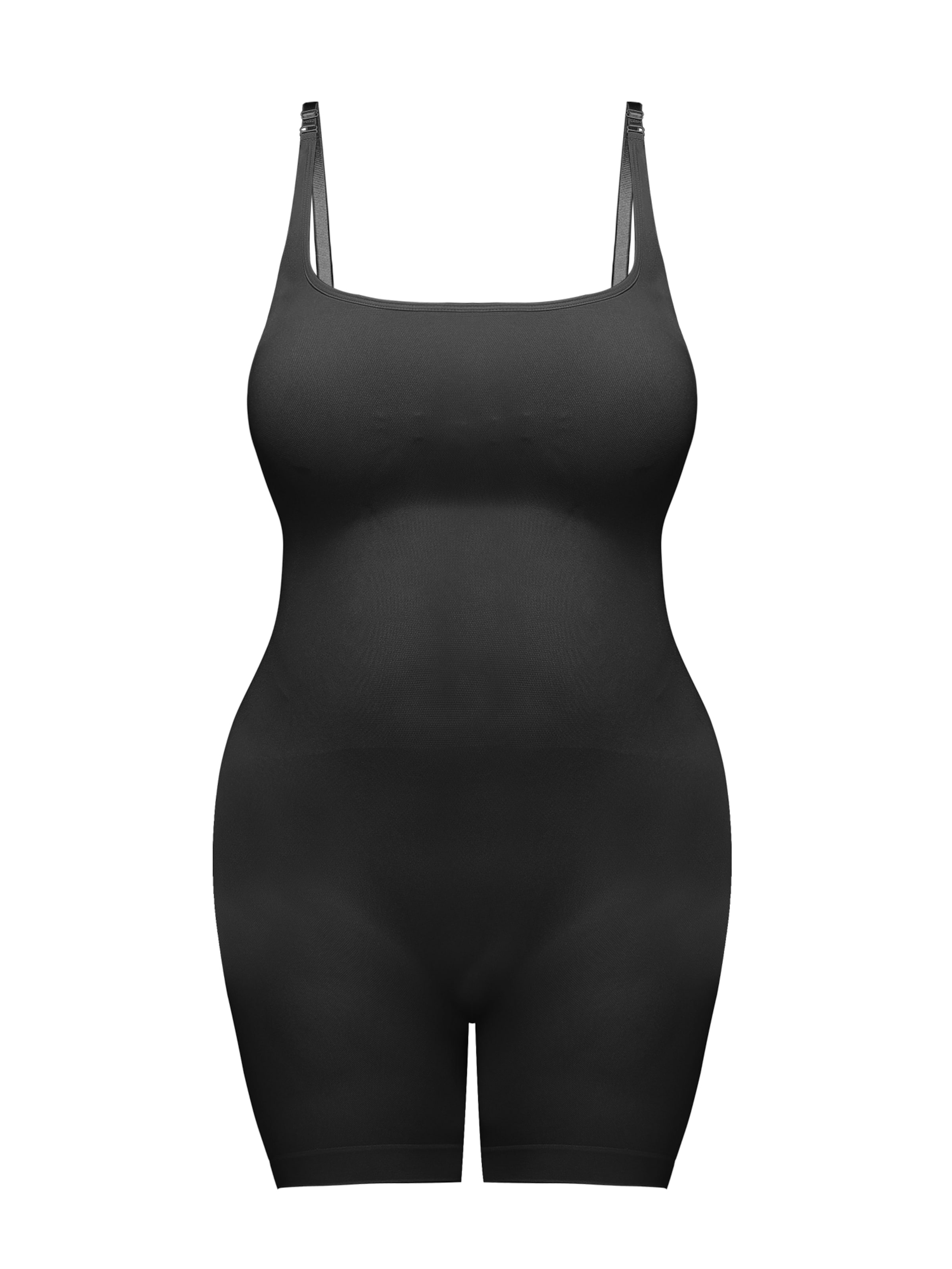 MEETWEE Shaping bodysuit in Black: front