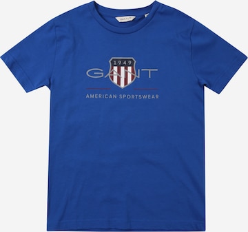 T-Shirt GANT en bleu : devant