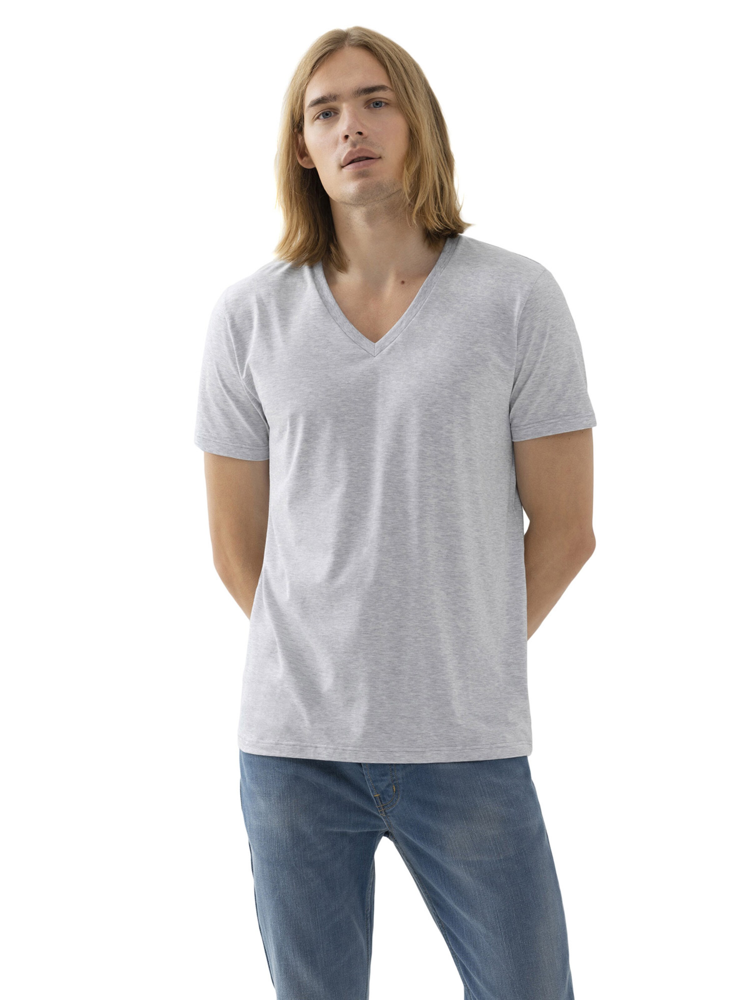 Mey Shirt in Grau: Vorderseite
