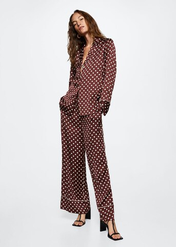 Wide Leg Pantalon 'Lola' MANGO en marron