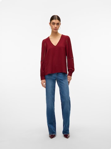VERO MODA Тениска 'VMALVA' в кафяво