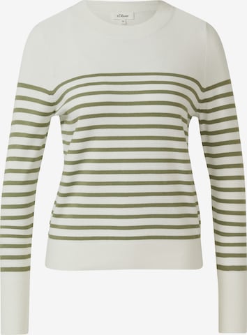 Pull-over s.Oliver en blanc : devant