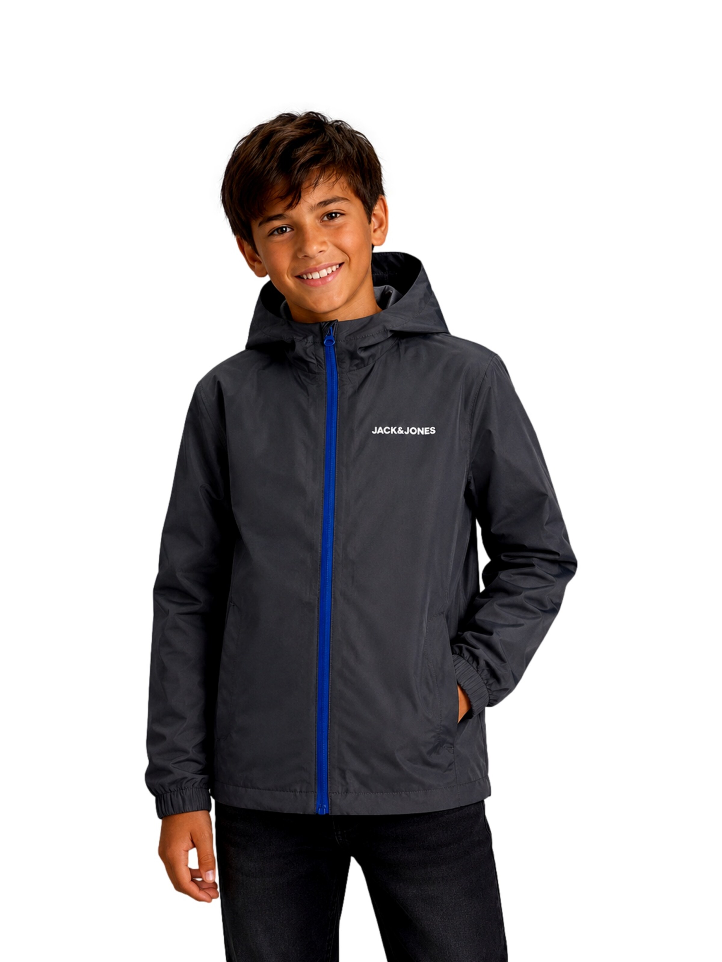 Jack & Jones Junior Between-season jacket in Blue: front