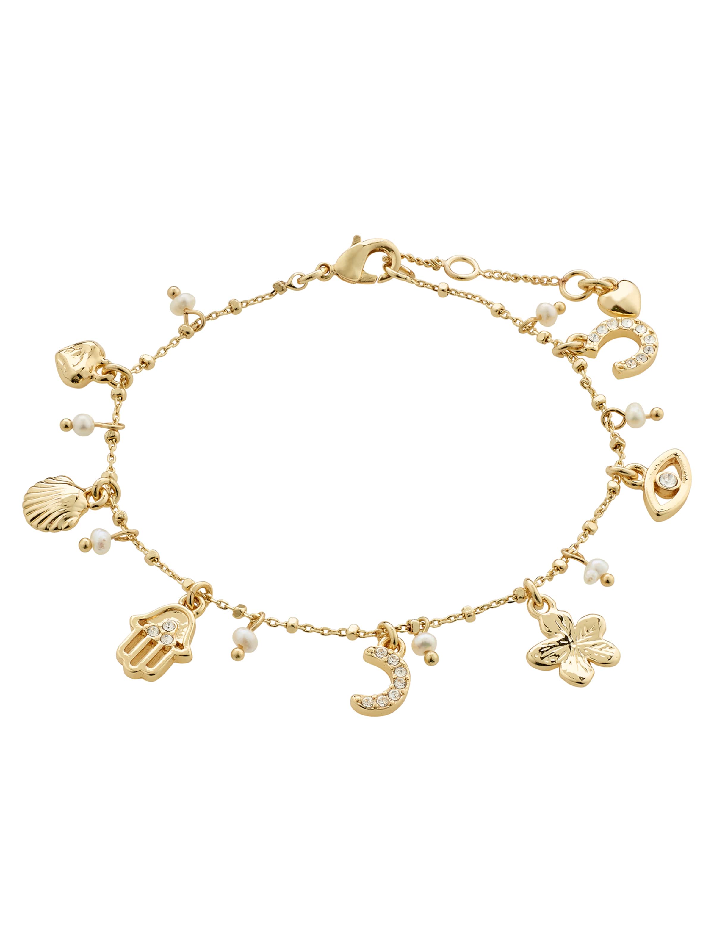 zelts Pilgrim Rokassprādze 'Prucence': no priekšpuses