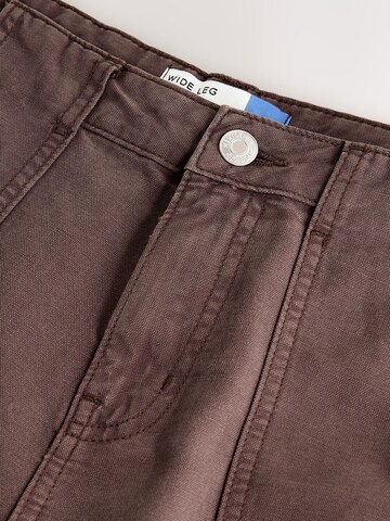 Next Wide Leg Jeans in Braun