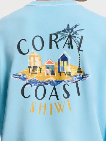 Shiwi Sweatshirt 'Kyle Island' in Blauw