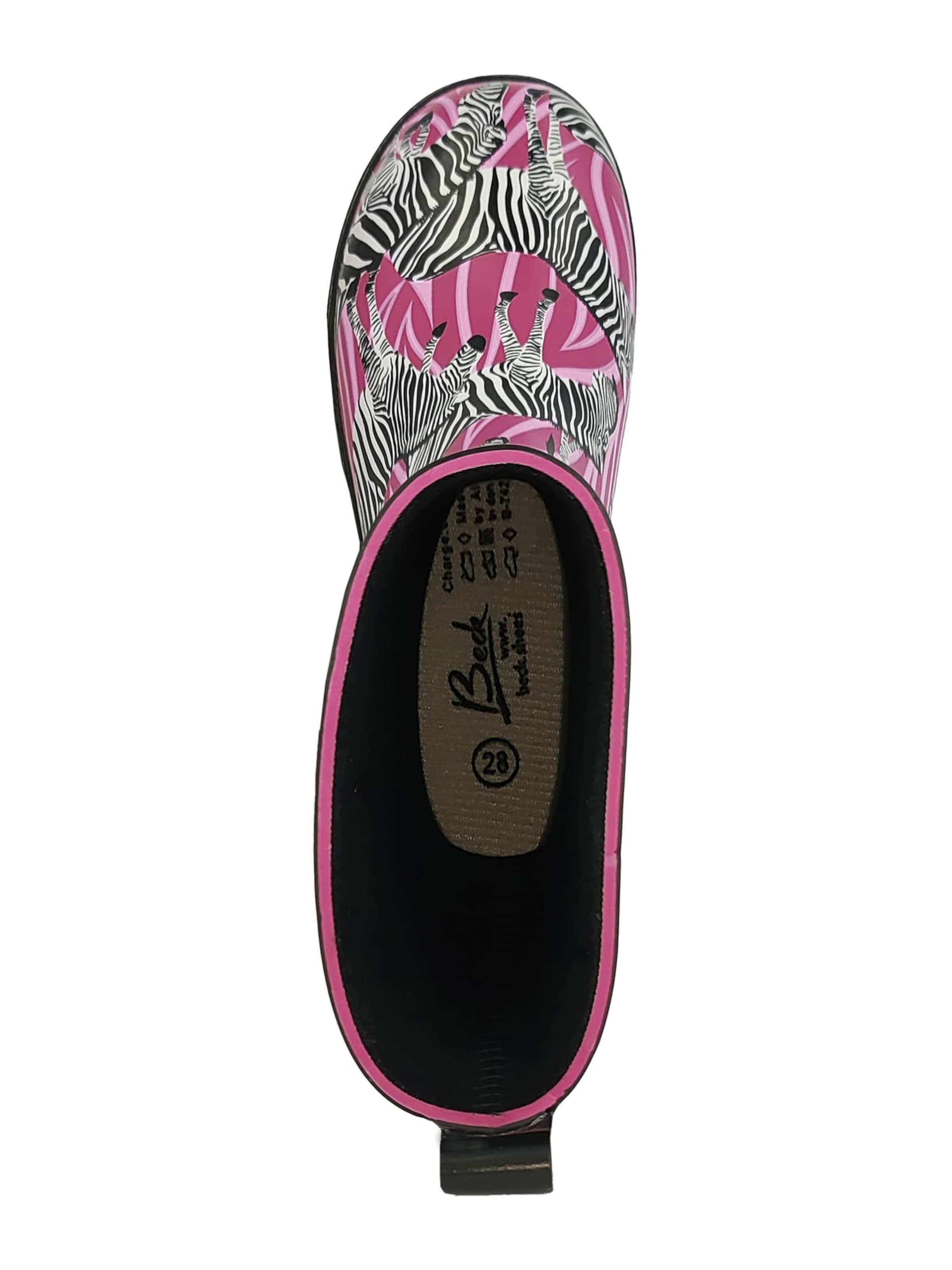 Bottes en caoutchouc 'Zebra' BECK en mélange de couleurs