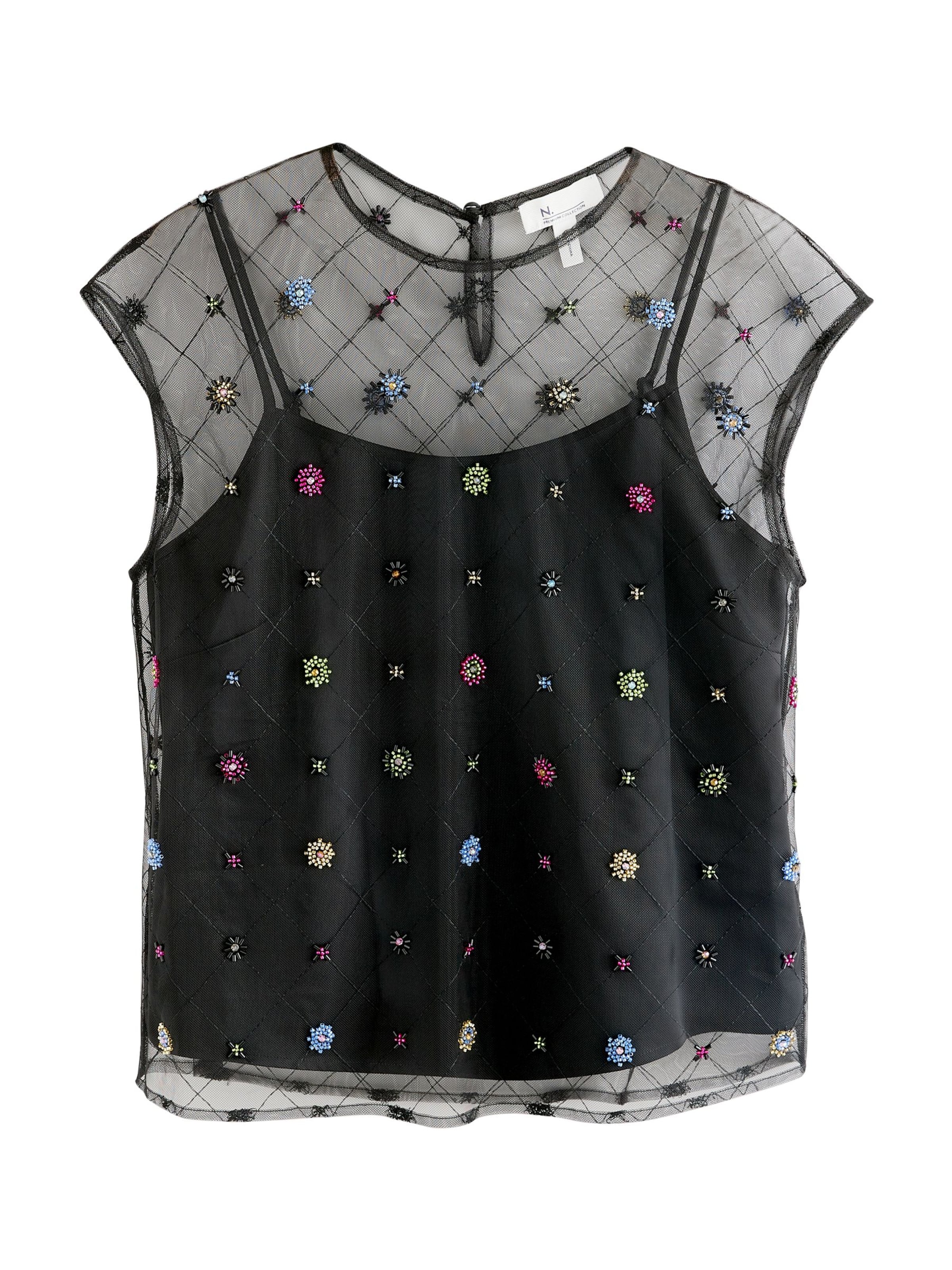 Next Blouse 'N. Premium' in Zwart: voorkant