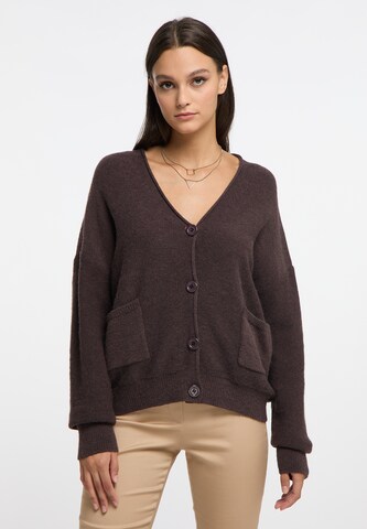 RISA Knit cardigan 'Teylon' in Brown: front