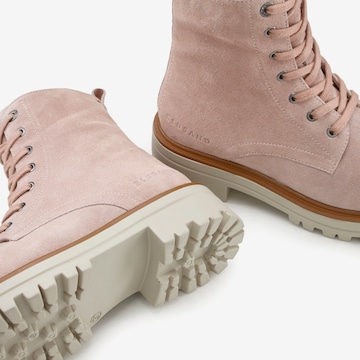 Elbsand Lace-up bootie in Pink