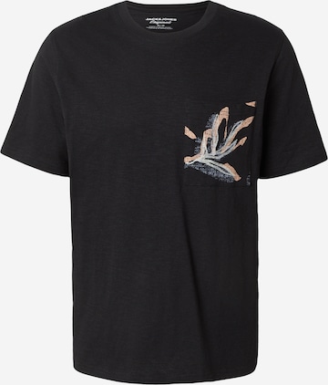 JACK & JONES Shirt 'JORMONTAUK' in Black: front