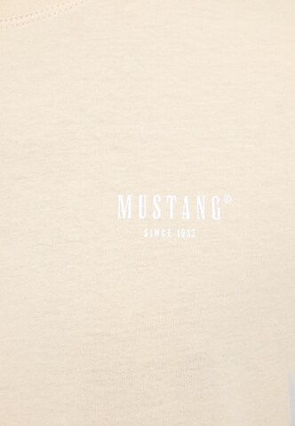 MUSTANG T-Shirt 'Austin ' in Beige