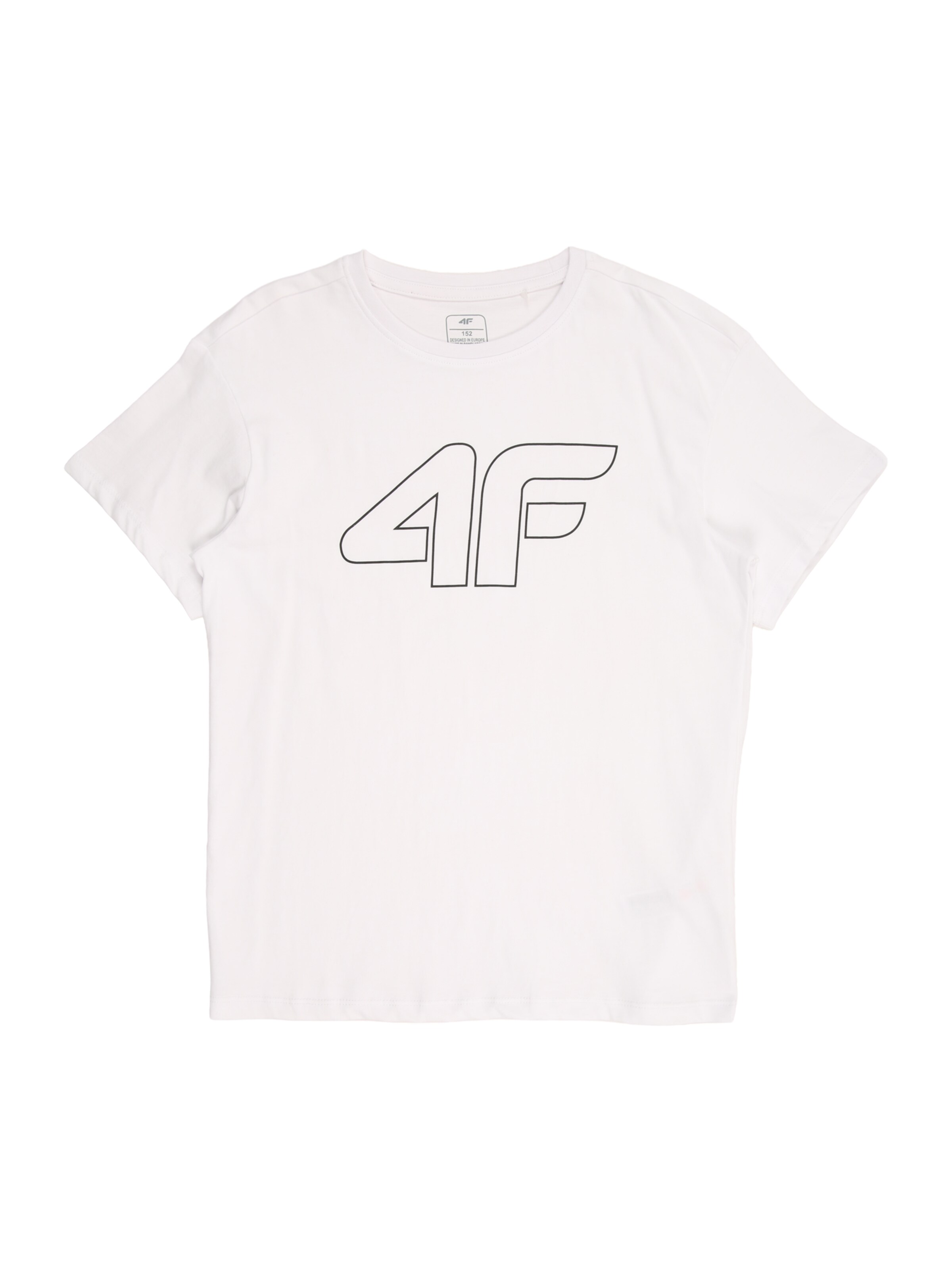 4F Junior Performance shirt in White: front