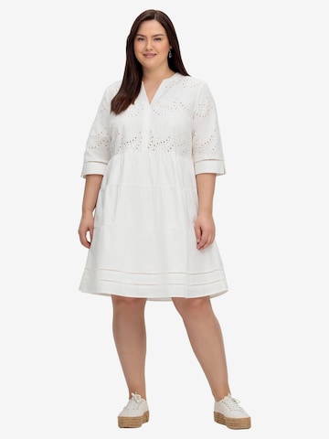 SHEEGO Summer Dress in White: front