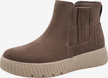 Tamaris Stiefelette in Grau: Vorderseite