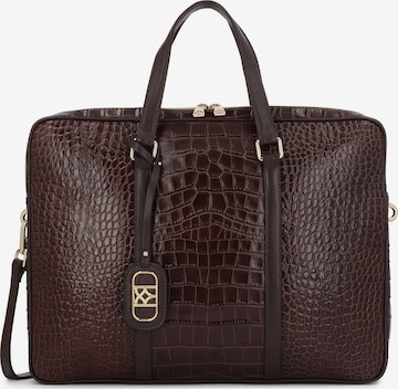 KazarTorba za laptop - smeđa boja: prednji dio