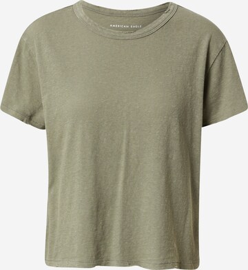 American Eagle Shirt 'TOMBOY' in Green: front