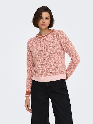 Pull-over 'JDY Bryn' JDY en rose : devant