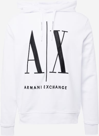 ARMANI EXCHANGE Sweatshirt in schwarz / weiß, Produktansicht
