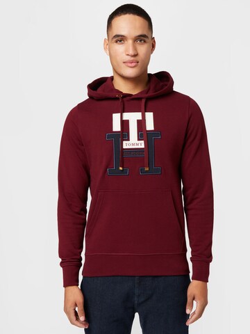 Sweat-shirt TOMMY HILFIGER en rouge : devant