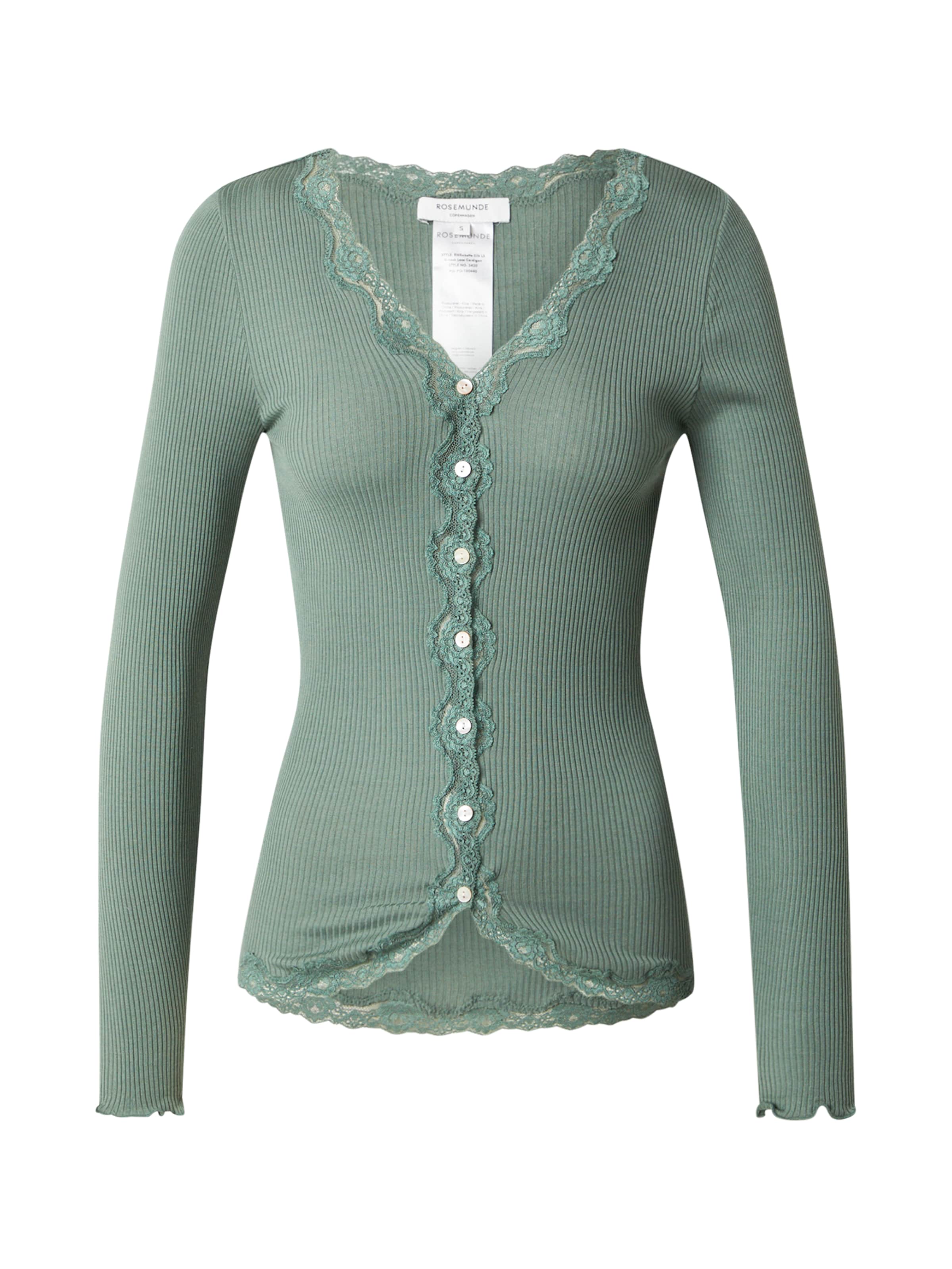 Geacă tricotată de la rosemunde pe verde: față