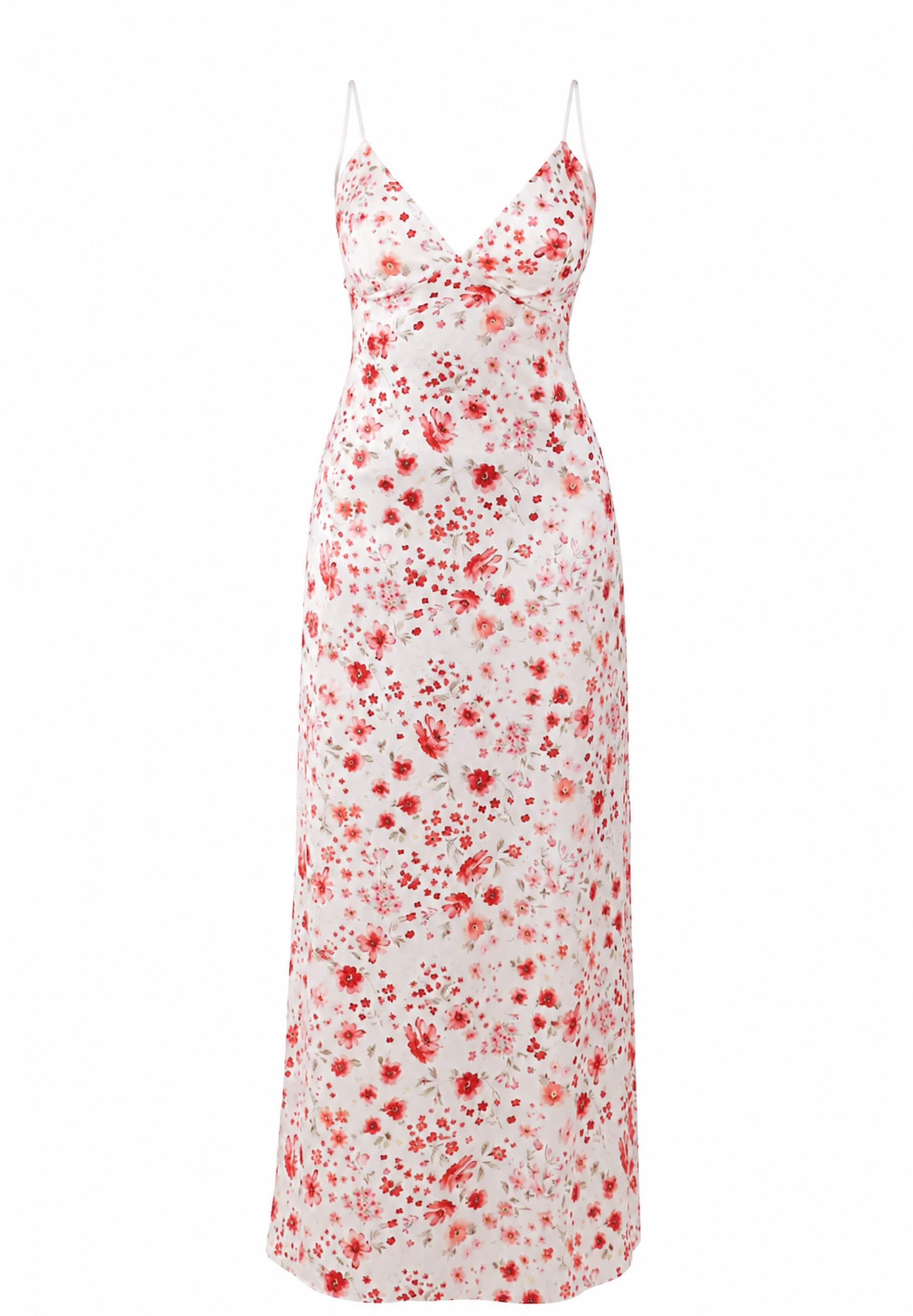 Elara Kleid in Rot: Vorderseite