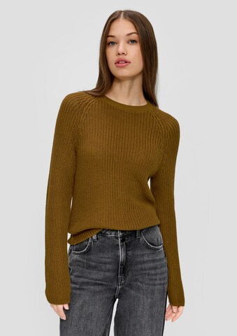 Pull-over QS en vert : devant