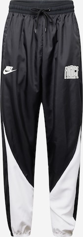 NIKE Tapered Workout Pants 'START5' in Black: front