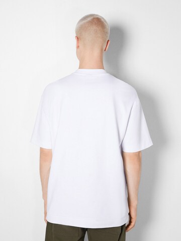 Bershka Koszulka w kolorze biały