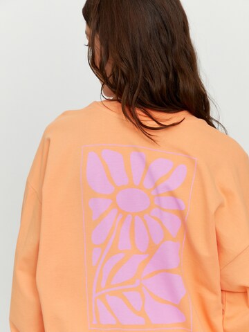 mazine Sweatshirt ' Monica Sweater ' in Orange