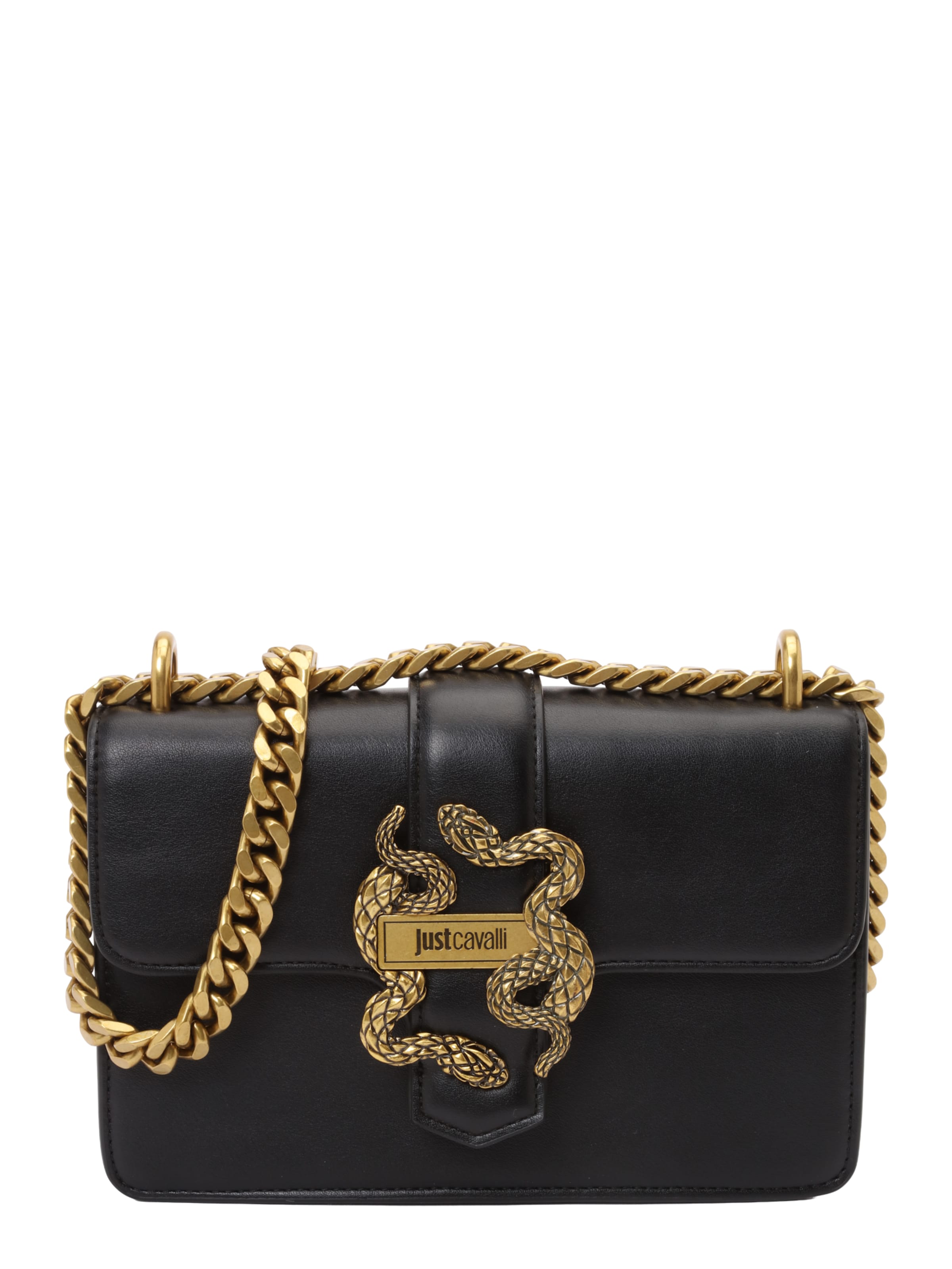Just Cavalli - Bolso de hombro 'ICONIC SNAKES' en negro: frente