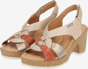 PIKOLINOS Sandalen met riem in Beige