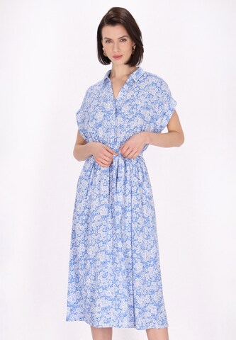 Usha - Vestido de verão em azul: frente