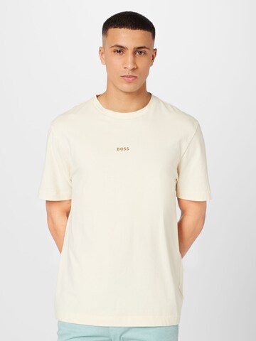 BOSS Orange T-Shirt 'Chup' in Beige: predná strana